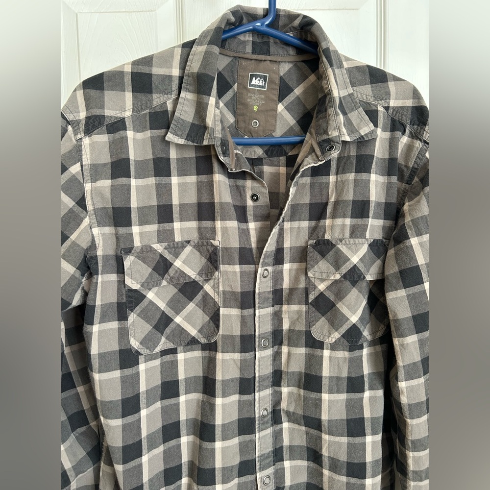 REI men’s long sleeve button down, Sz L